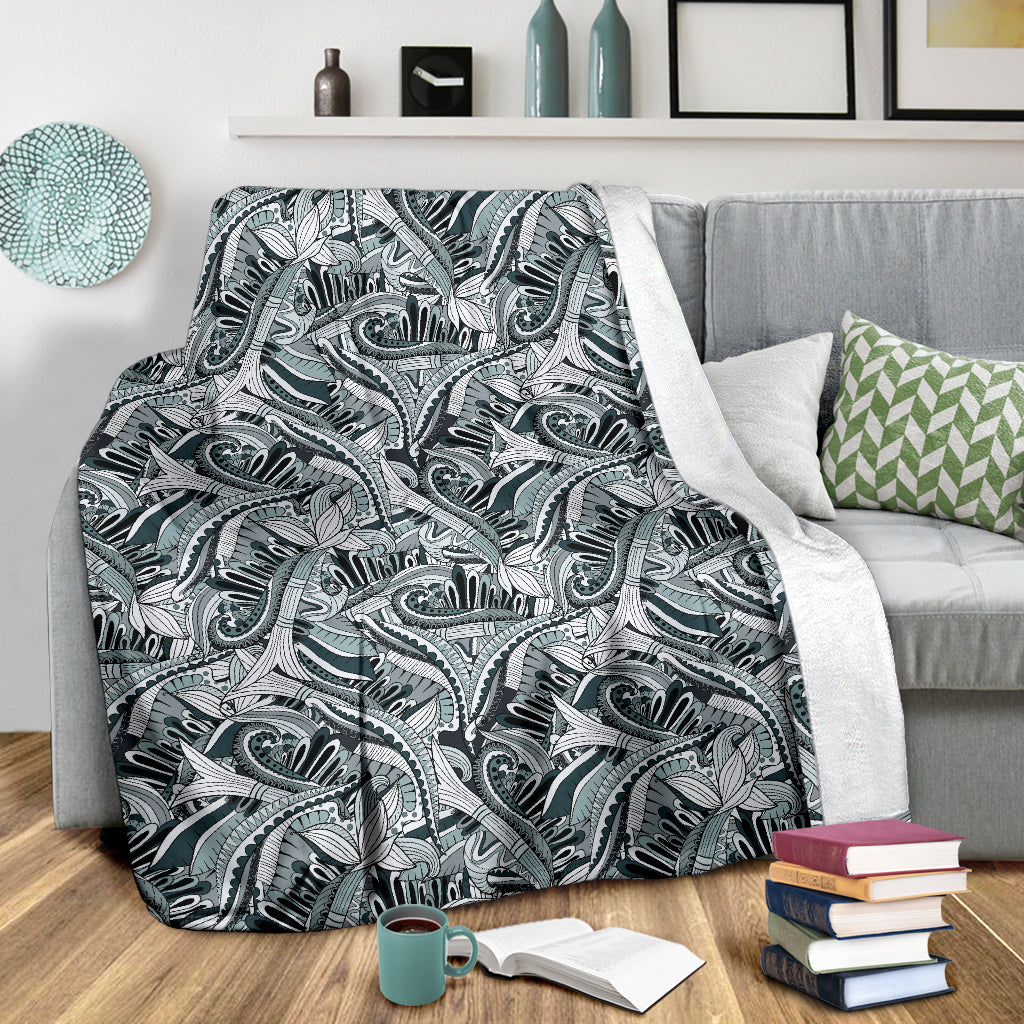 Funky Patterns In Blacks Blanket
