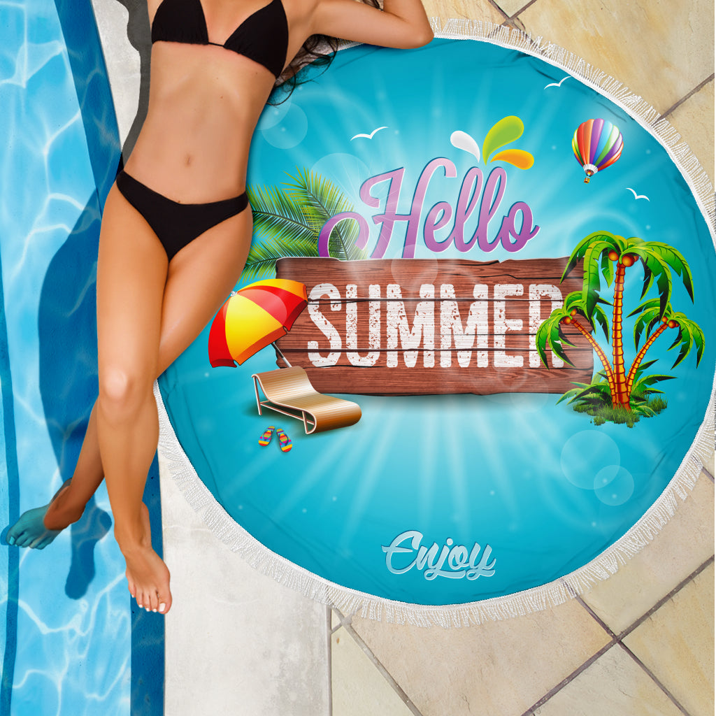 Hello Summer Beach Blanket