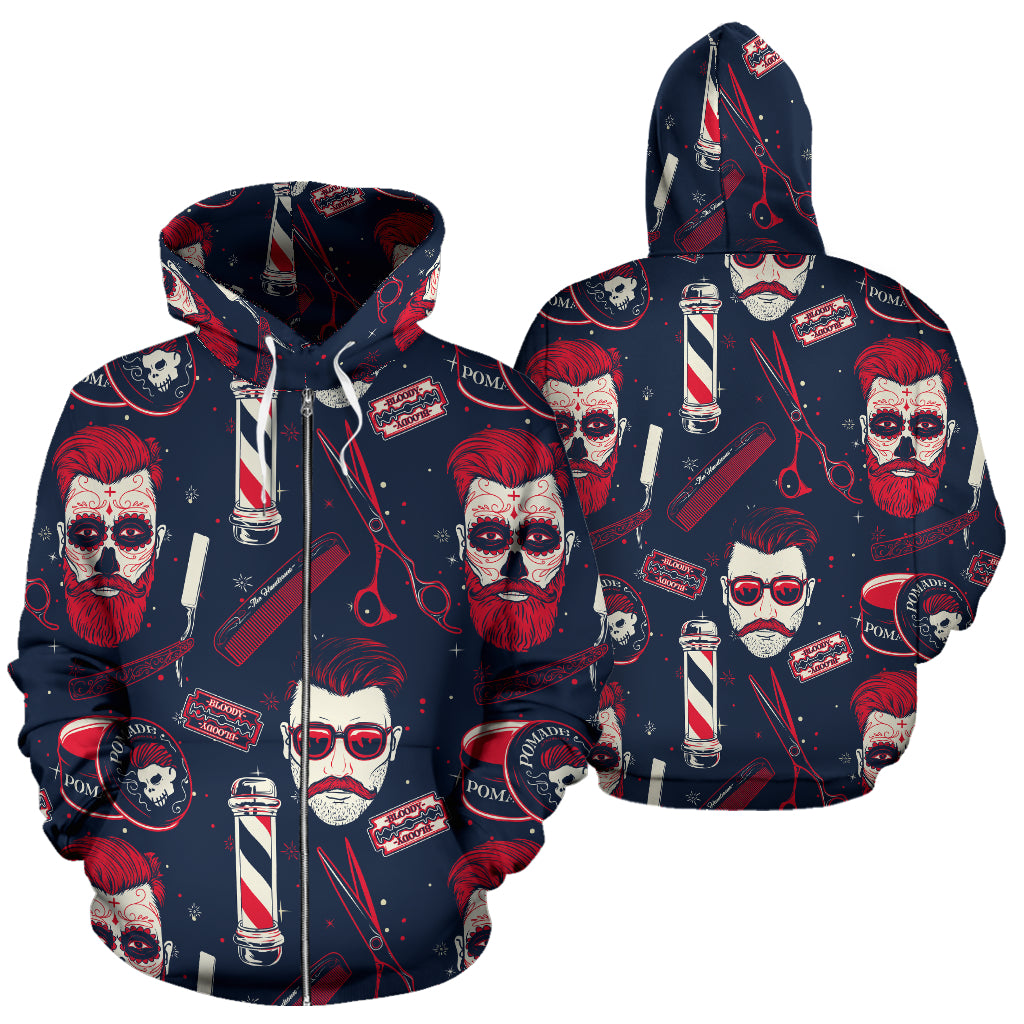 BARBER ZIP-UP HOODIE - Modern Style