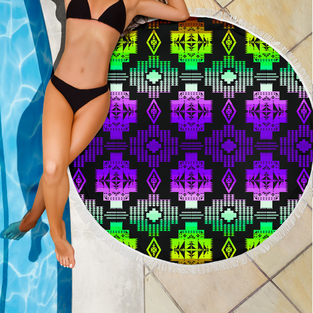 Seven Tribes 20 Shades Purple Beach Blanket