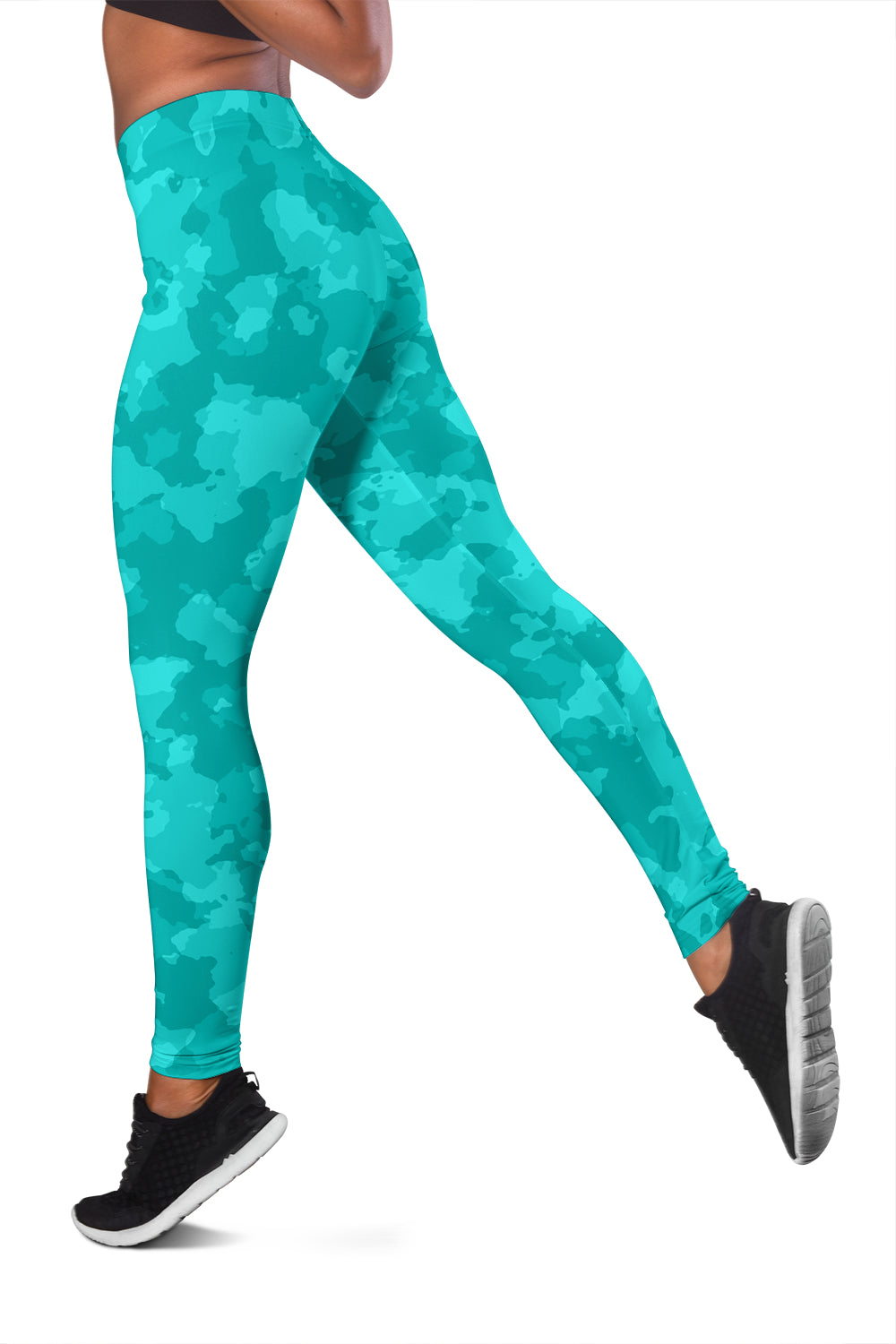 Camo Blue Leggings - Modern Style
