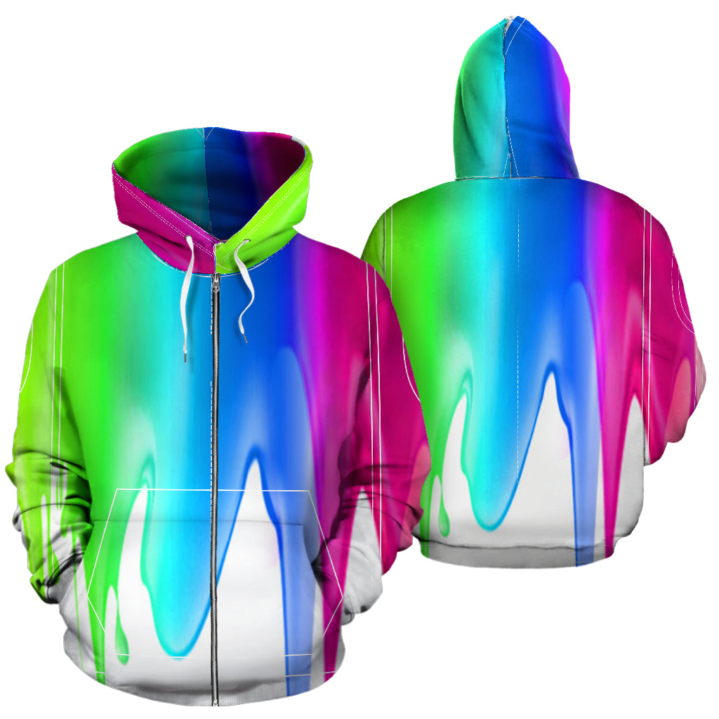 COLOR ZIP-UP HOODIE - Modern Style