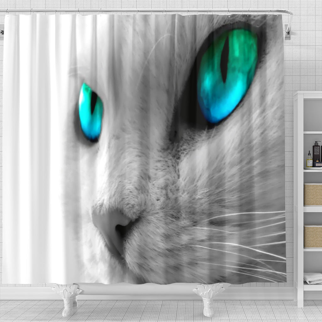Cat Eyes Shower Curtain - Modern Style