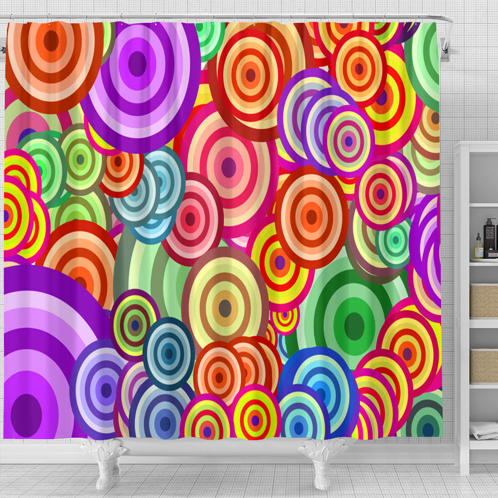Retro Pattern Shower Curtain