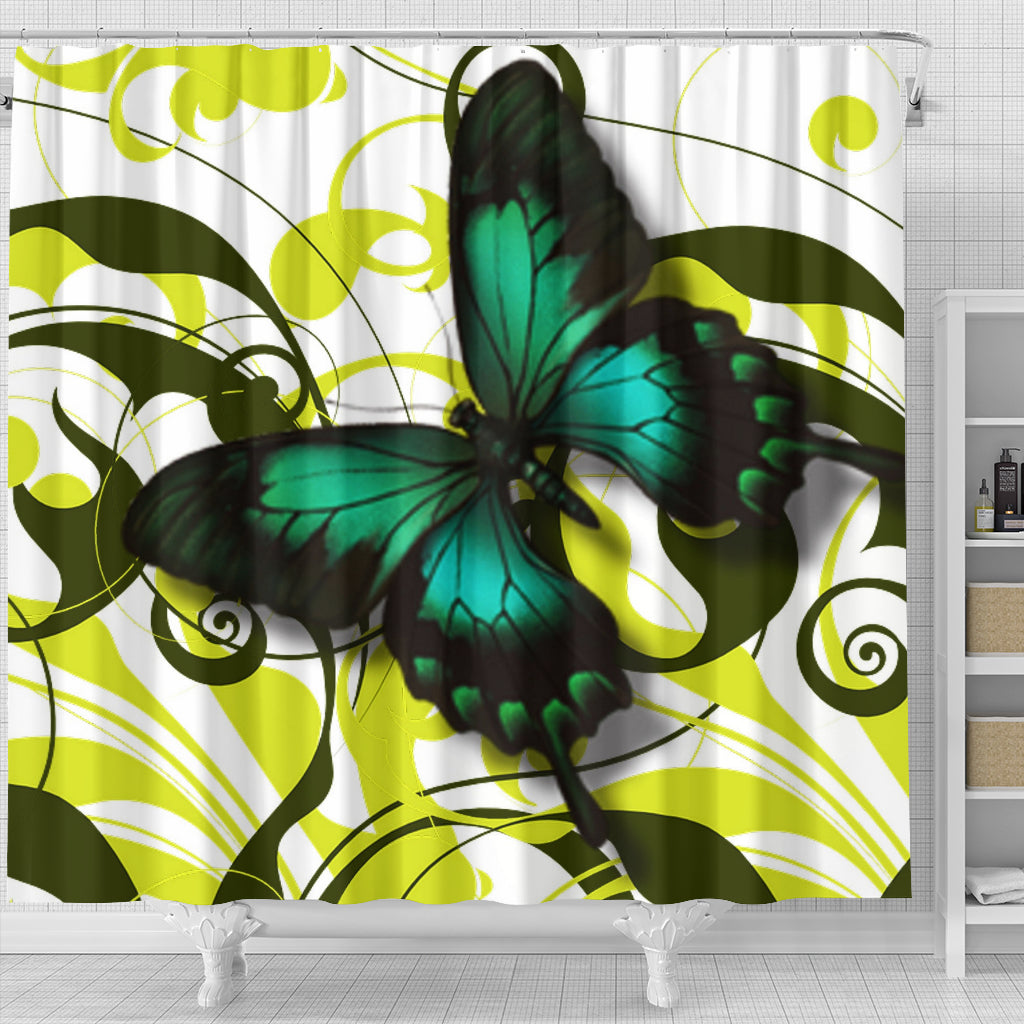 Butterfly Shower Curtain - Modern Style