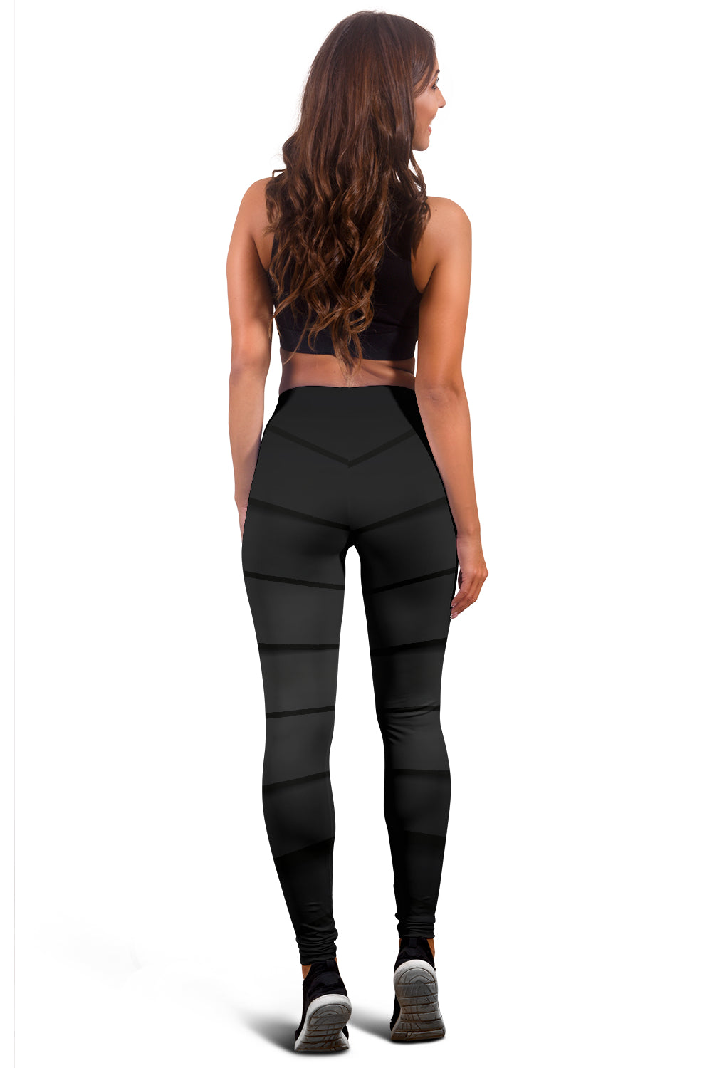 Black Abstract Leggings - Modern Style