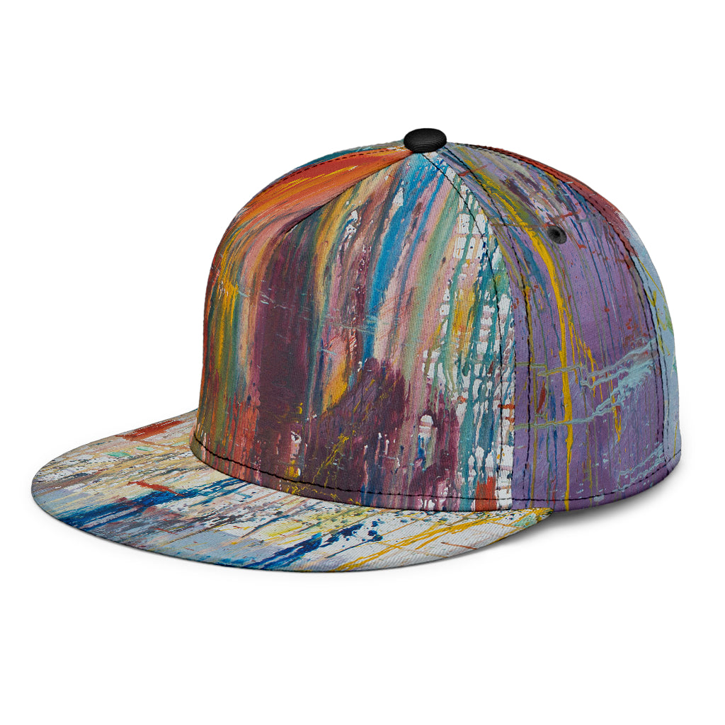 Drizzled Snapback Cap from Expressionistic Fine Art Painting