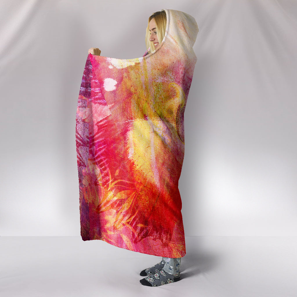 Pink Yoga Hooded Blanket