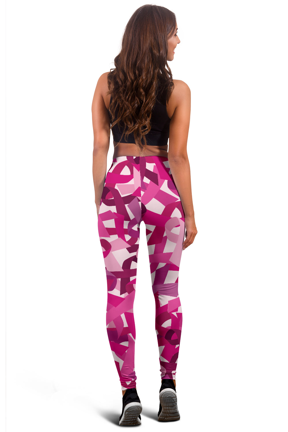 Breast Cancer Awareness Leggings - Modern Style