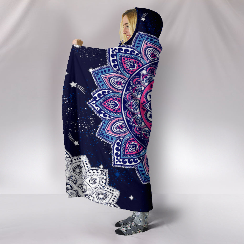 Mandala Hoodie Blanket