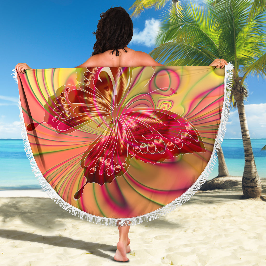 Butterfly Beach Blanket - Modern Style