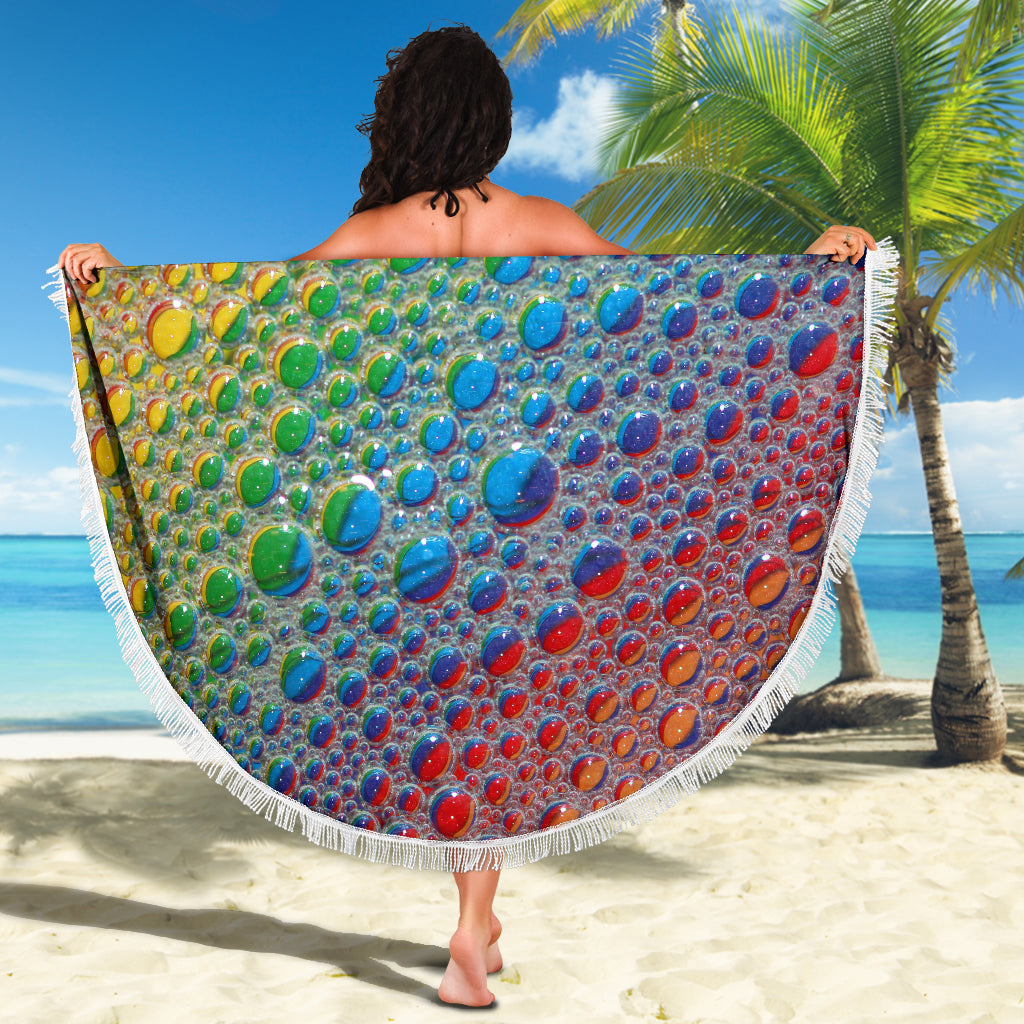Rain Drops Beach Blanket