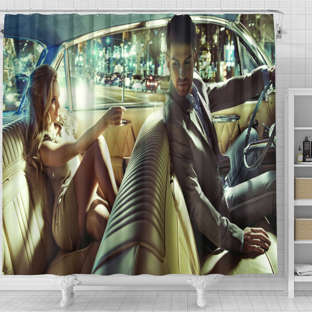 Taxi Ride Shower Curtain