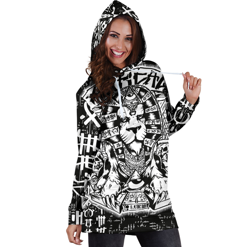 Lion On Guard Hoodie Dress