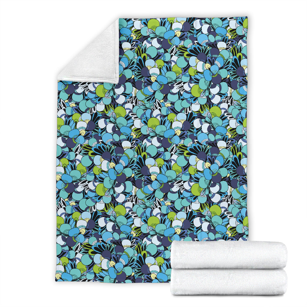 Funky Patterns in Blues Blankets
