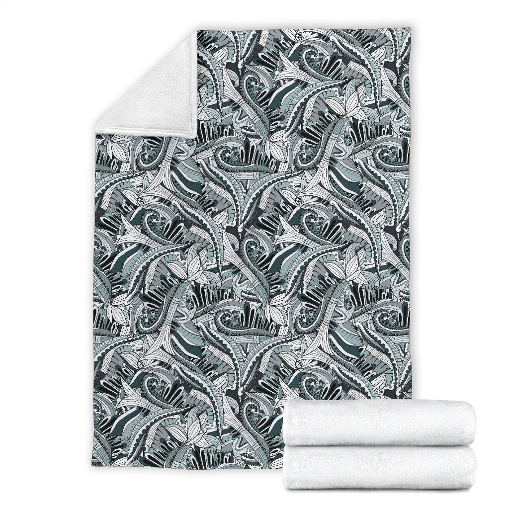 Funky Patterns In Blacks Blanket