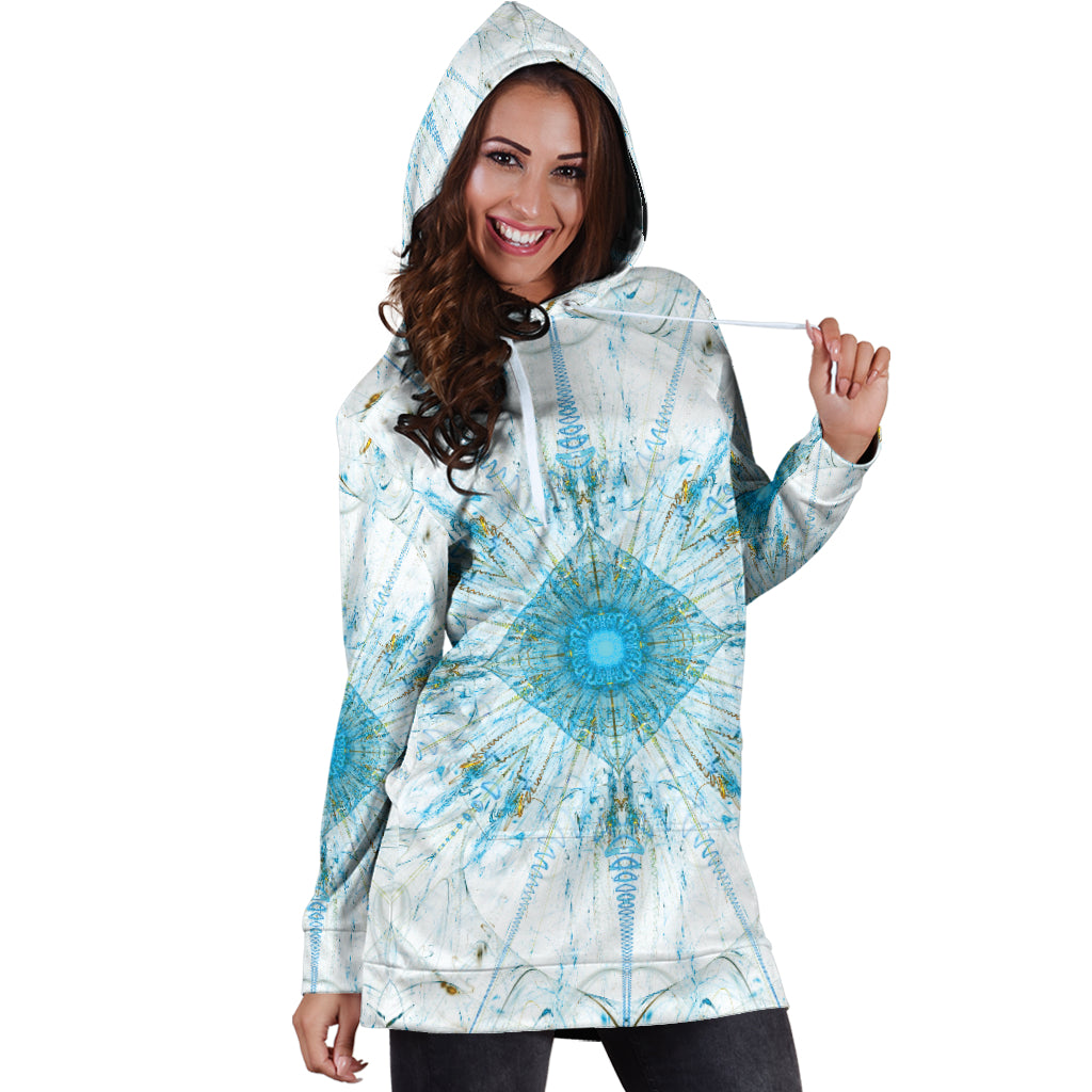 Fractal Mandala Hoodie Dress