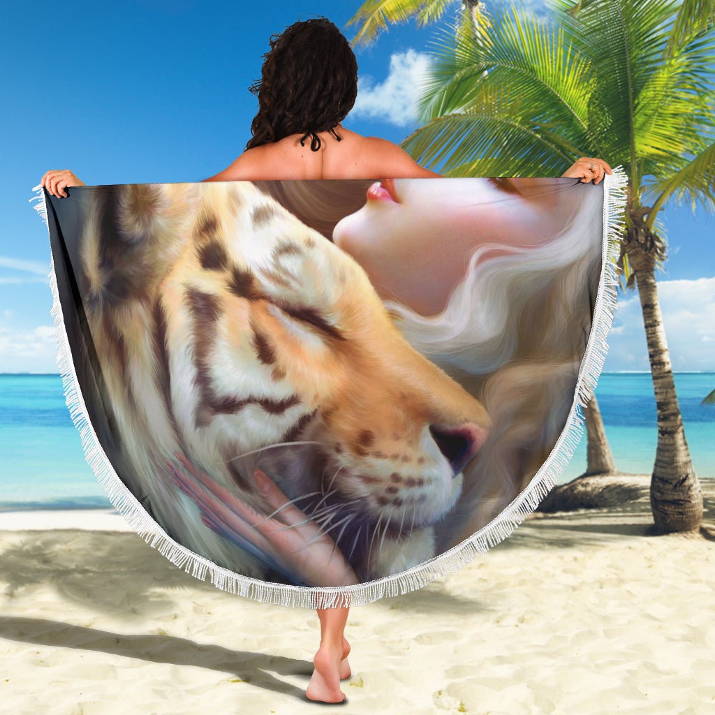 Tiger Kiss Beach Blanket
