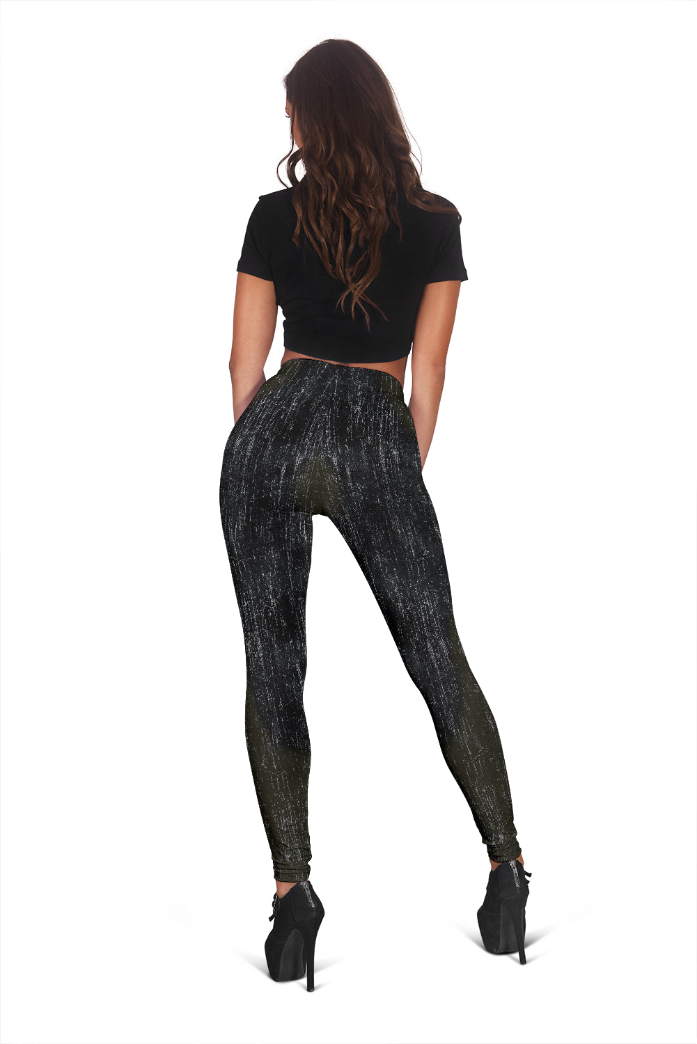 Distressed Camo With Grunge Camouflage Leggings - Modern Style