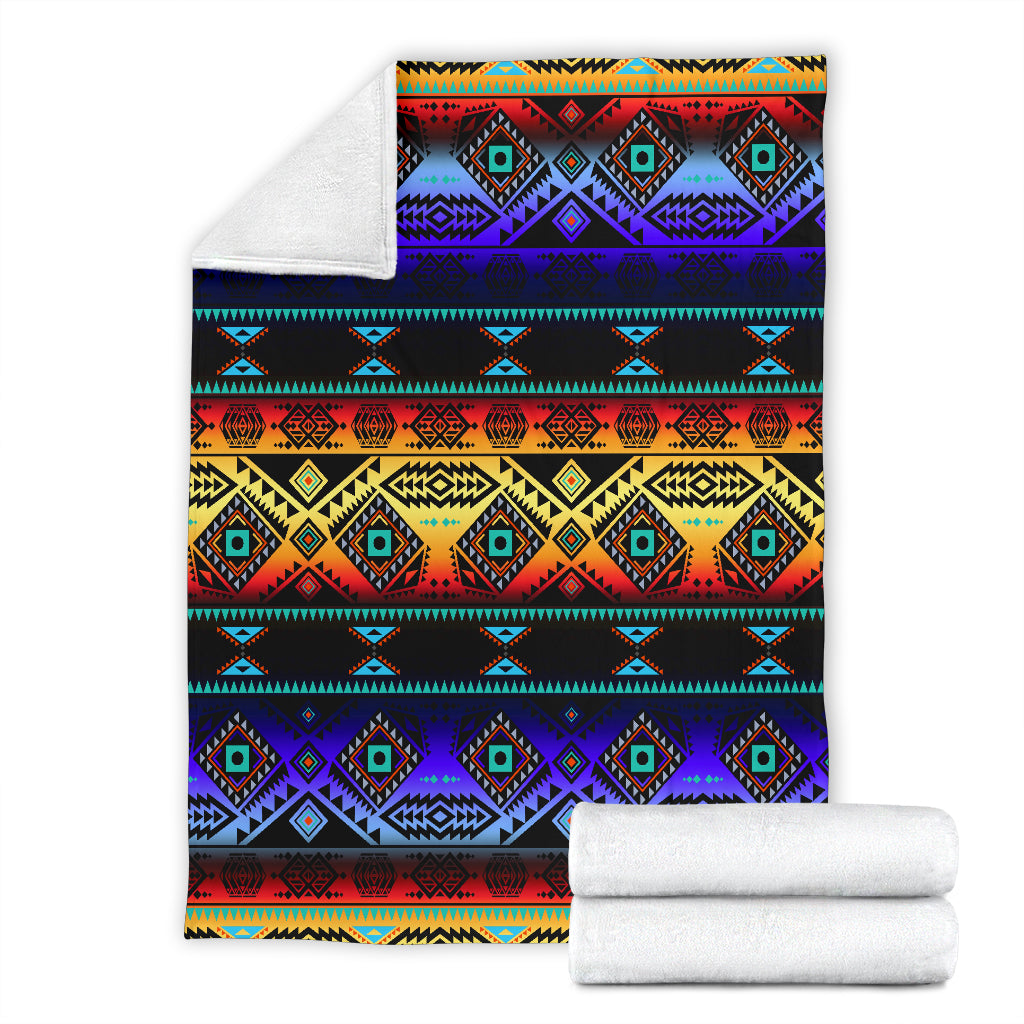 California Coast Sunset Blanket - Modern Style