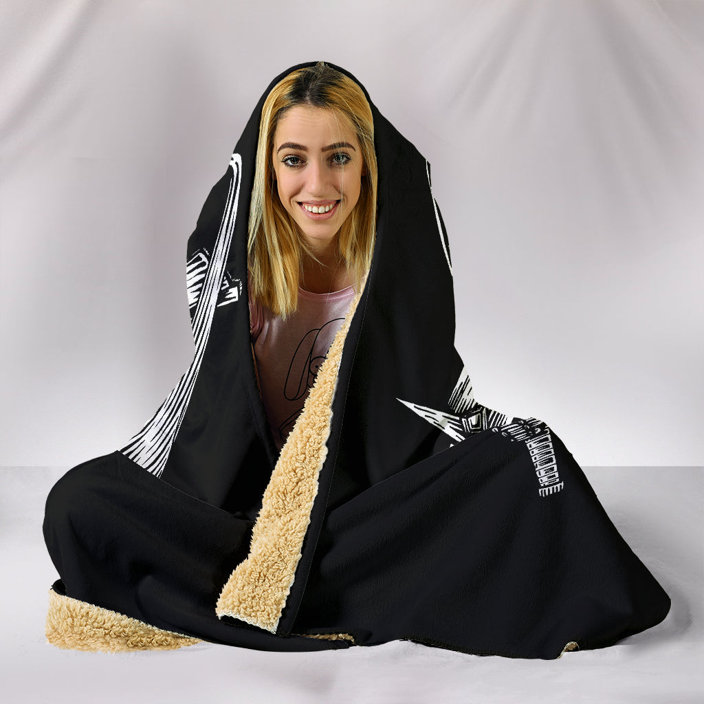 Skull Warrior Hooded Blanket