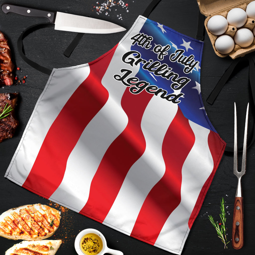 4th of July Grilling Apron - Modern Style