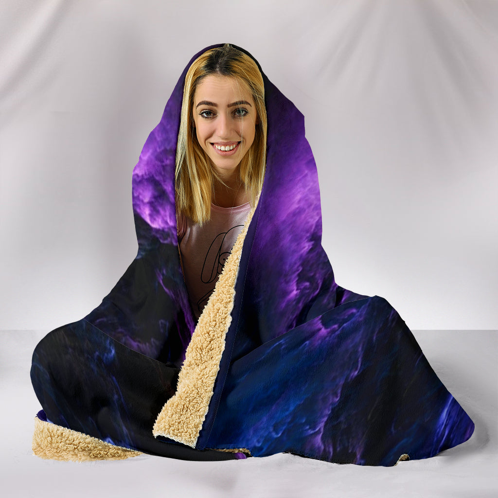 NP Purple Universe Hooded Blanket