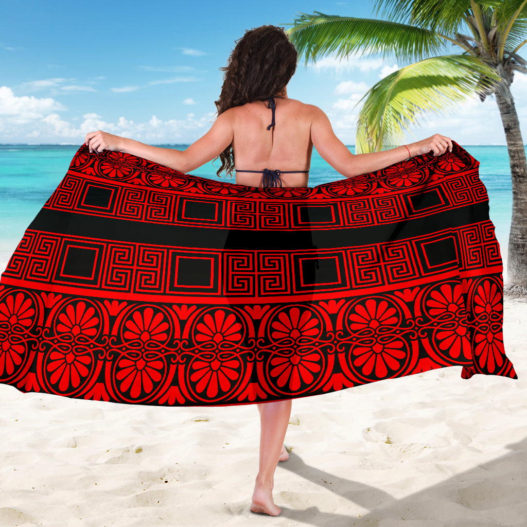 Black &amp; Red Sarong - Modern Style