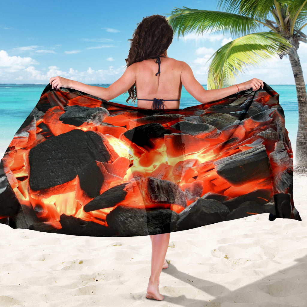 Hot Charcoals Scarf Sarong