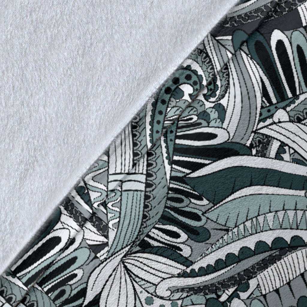 Funky Patterns In Blacks Blanket