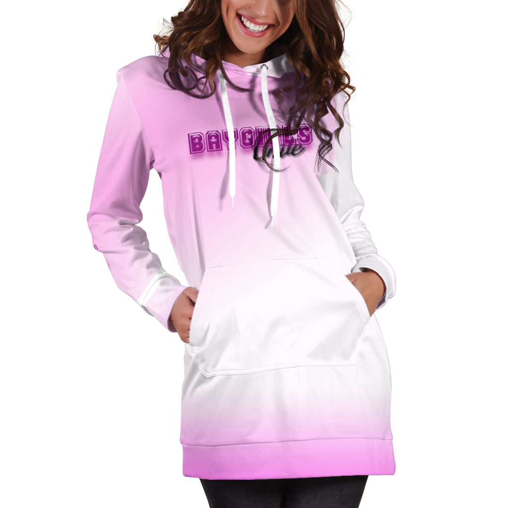 Baygirls Unite Pink Hoodie Dress - Modern Style