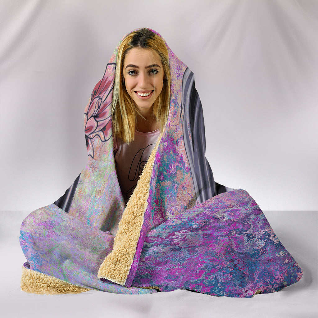 Calavera Hooded Blanket - Modern Style