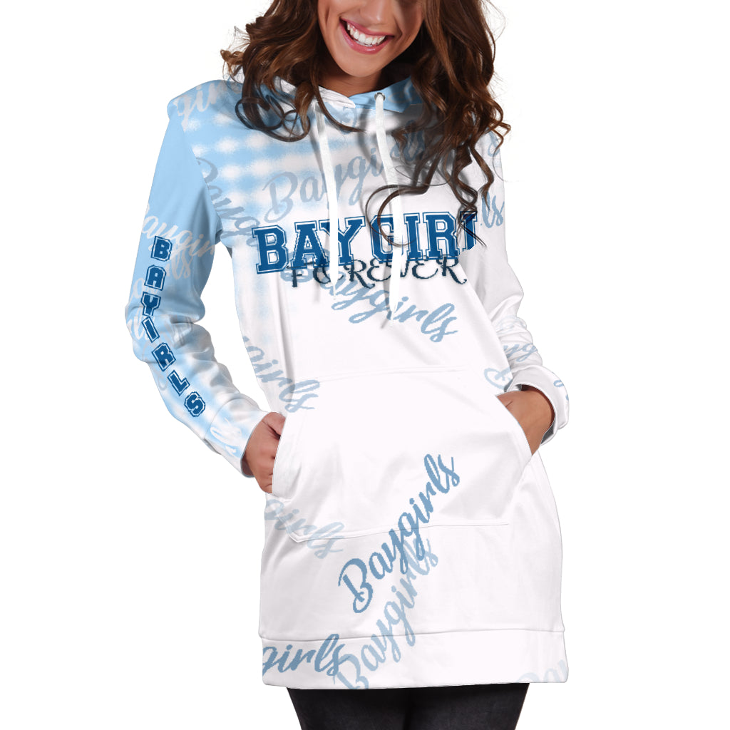 Baygirl Forever Blue Hoodie Dress - Modern Style