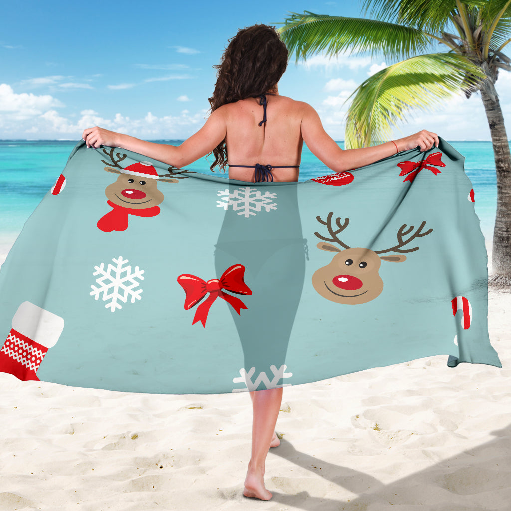Christmas Deers Sarong - Modern Style