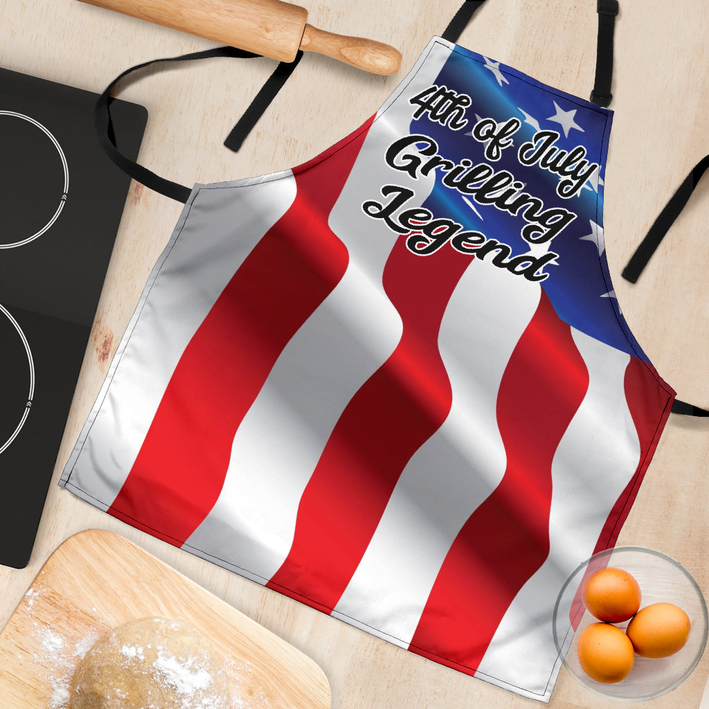 4th July Grilling Apron - Modern Style