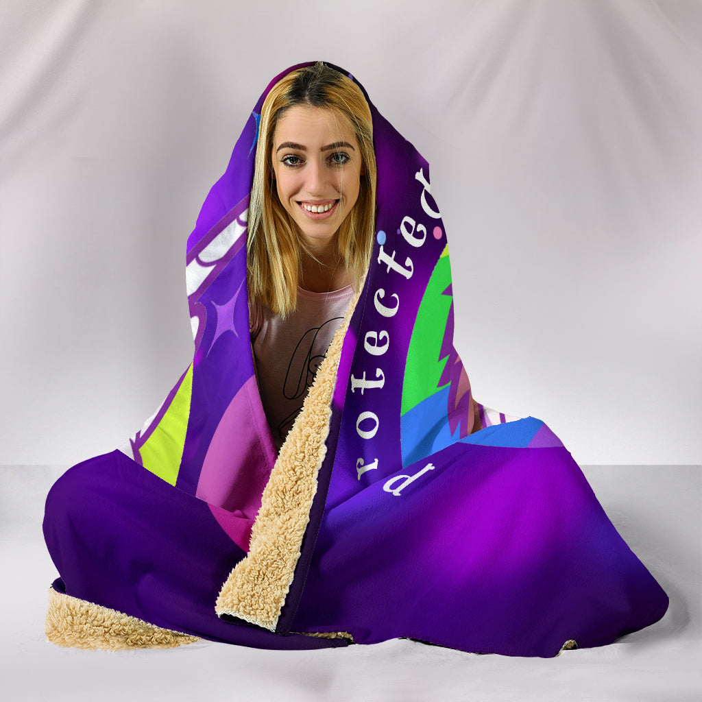 Zombie Unicorn Plush Hooded Blanket