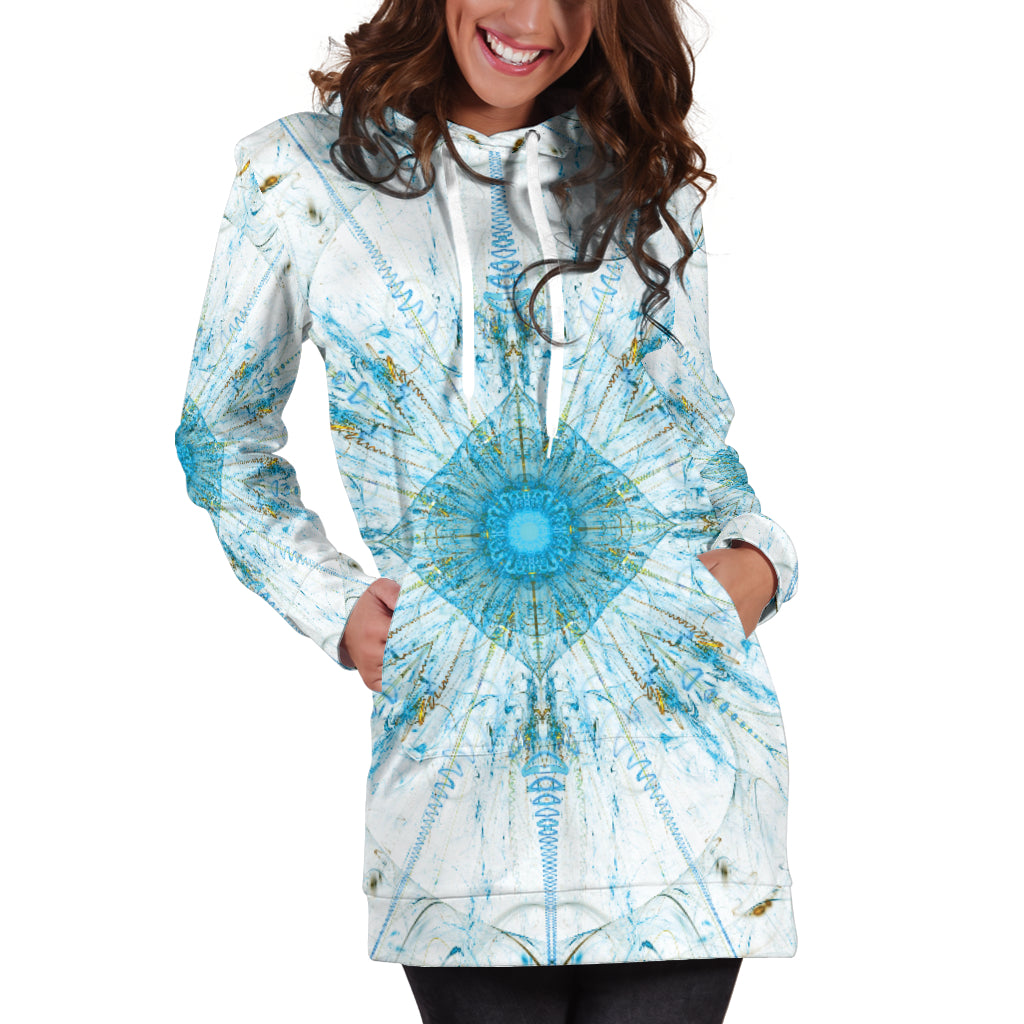 Fractal Mandala Hoodie Dress