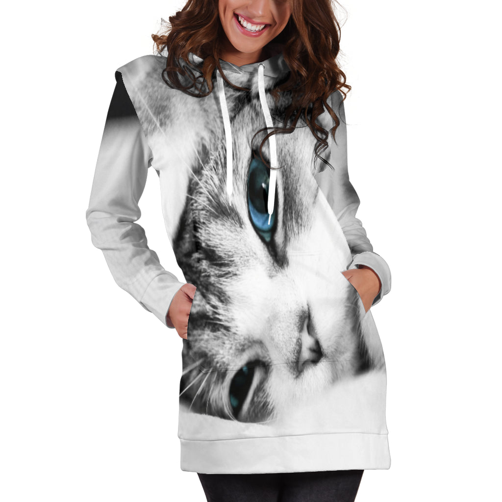 Kitten Hoodie Dress