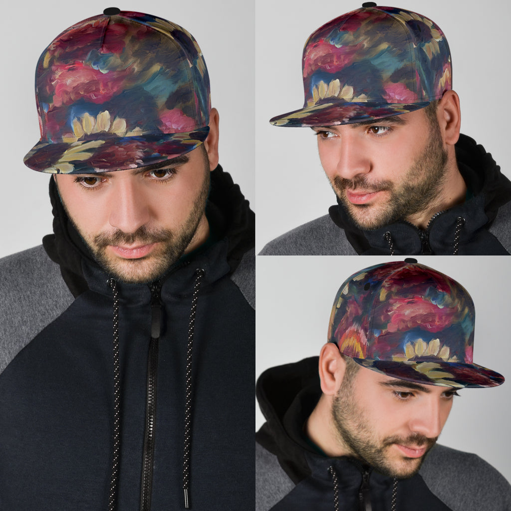 The Sunflower Bouquet Fine Art Snapback Hat from Painting